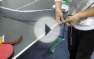Folding Table Tennis Ping Pong Ball Net and Post Set.flv