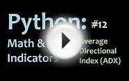 Python: Average Directional Index (ADX) 2 Directional